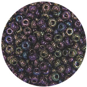 SB8-22 - Preciosa Czech seed beads - metallic purple iris