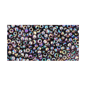 SB11JT-166C - Toho size 11 seed beads - transparent rainbow amethyst