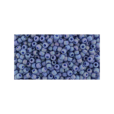 SB15JT-2636F - Toho size 15 seed beads - semi-glazed rainbow soft blue