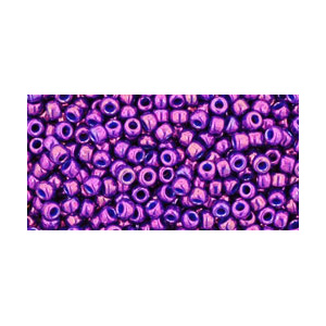 SB6JT-461 - Toho size 6 seed beads - higher metallic grape