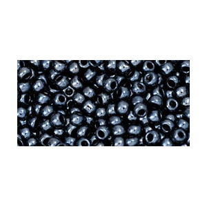 SB6JT-81 - Toho size 6 seed beads - metallic hematite