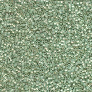 DB1454 - Miyuki Delica Beads - silver lined light moss opal