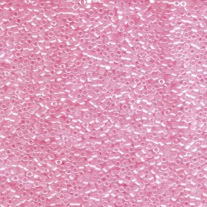 DB245 - Miyuki Delica Beads - medium pink ceylon lined crystal
