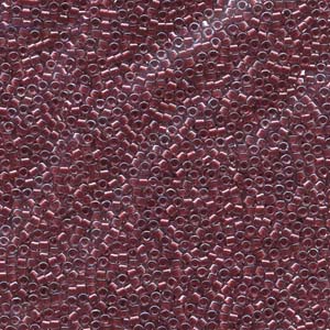 DB924 - Miyuki Delica Beads - colour lined sparkling cranberry crystal beads