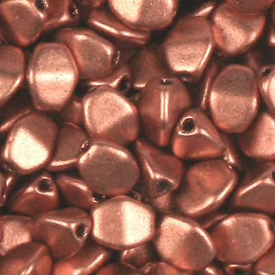 GBPCH-112 - Czech pinch beads - crystal copper matt metallic