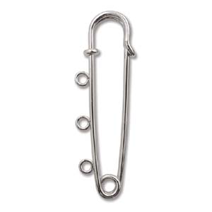 JF178-2 - 3 loop kilt pins - silver