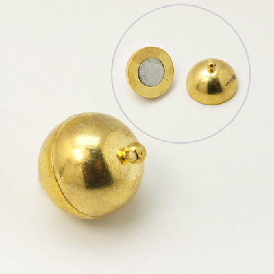 JF236-1 - magnetic round clasps - gold