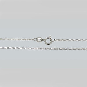 JF45a-ss - curb chain necklets - sterling silver