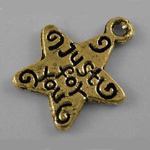MEP39-1 - star pendant: just for you - gold