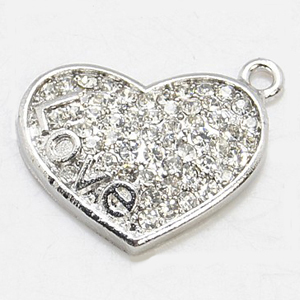 MEP66 - diamante heart pendant