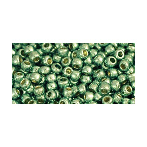 SB11JT-PF570 - Toho size 11 seed beads - permanent finish galvanized mint green
