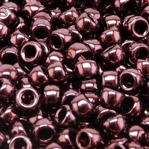 SBP8-250 - Matubo Czech size 8 seed beads - jet vega