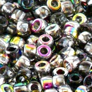 SBP8-27 - Matubo Czech size 8 seed beads - crystal vitrail