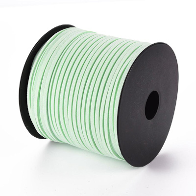 FSC MTGRN faux suede cord - mint green