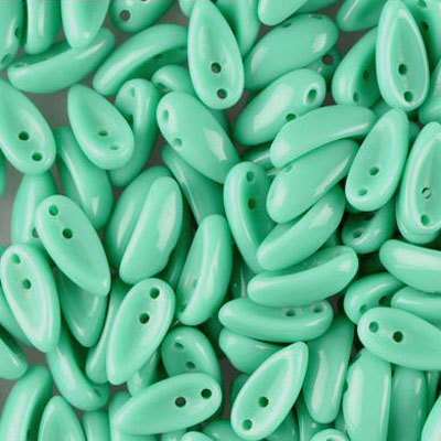 GBCH-140 Chilli beads - opaque green turquoise
