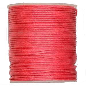 WCC-1 IPK waxed cotton cord - Indian pink