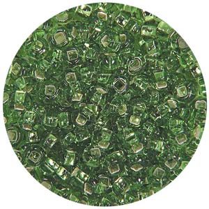 SB10-15 Preciosa Czech seed beads - silver lined light green