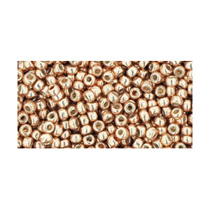 SB11JT-PF551 Toho size 11 seed beads - perma-finish galvanized rose gold