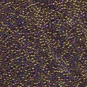 DB029 - Miyuki Delica Beads - metallic  purple/gold iris