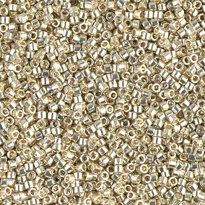 DB1831F - Miyuki Delica Beads - duracoat galvinized matt silver