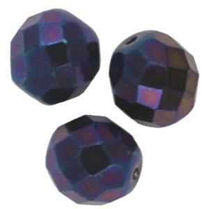 GBFP12 FC 4 - Czech fire-polished beads - blue iris