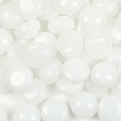 GBCDY06-2 - Czech Candy Beads - white alabaster