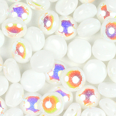 GBCDY06-309 - Czech Candy Beads - alabaster AB