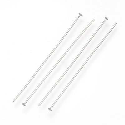 JF18-STST-2 - 304 Stainless Steel Flat Head Pins - Stainless Steel Colour