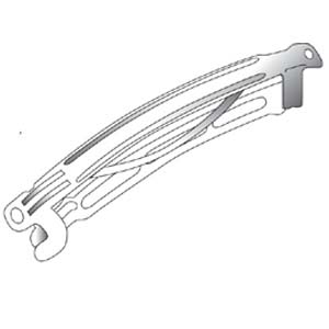 JF78-2 - hairclips for jewellery making - silver