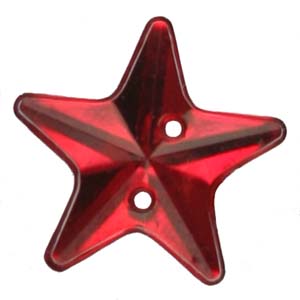 PES7 - 15mm star plastic stone
