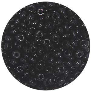 SB10-19 - Preciosa Czech seed beads - opaque black