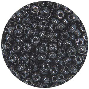SB10-20 - Preciosa Czech seed beads - metallic gunmetal