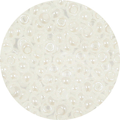 SB8-27 - Preciosa Czech seed beads - opaque white lustre