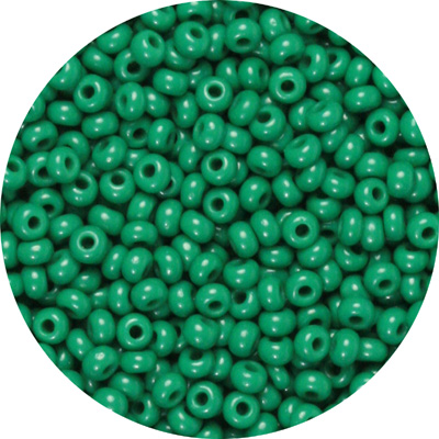 SB8-42 - Preciosa Czech seed beads - opaque dark green