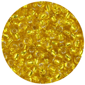 SB8-65 - Preciosa Czech seed beads - silver lined citrine