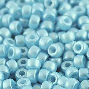 SBP6-342 - Matubo Czech size 6 seed beads - pastel turquoise