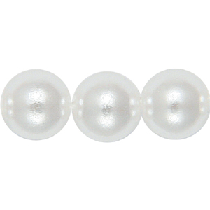 P10C-1 - Chinese round plastic pearls - white