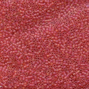 DB856 - Miyuki Delica Beads - matt opaque light red AB