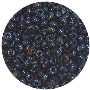 SB10-24 - Preciosa Czech seed beads - metallic blue iris