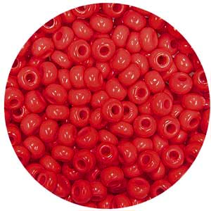 SB10-45 - Preciosa Czech seed beads - opaque red