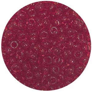 SB8-68 - Preciosa Czech seed beads - transparent red