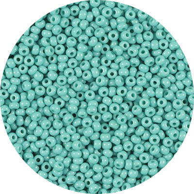 SB6-51 - Preciosa Czech seed beads - opaque turqoise green