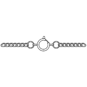 JF45-2 - curb chain necklets - silver plated