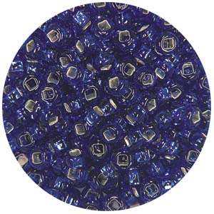 SB8-14 - Preciosa Czech seed beads - silver lined royal blue