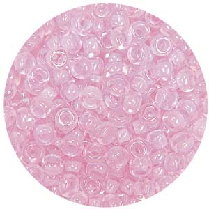 SB10-94 - Preciosa Czech seed beads - inside lined pink