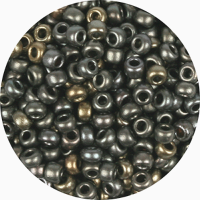 SB10-230 - Preciosa Czech seed beads - crystal grey rainbow