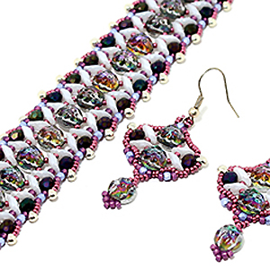 GBWAV BAROQUE - Baroque Waves Bracelet & Earrings Pattern