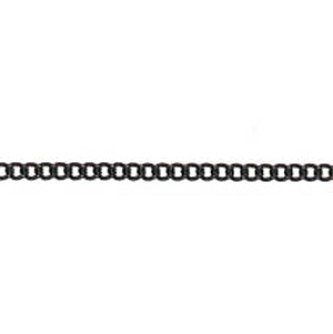 C9-6 - curb chain 2mm link, 0.5mm wire - black