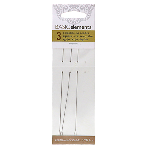 S126-5-3 - collapsible eye needles - 3 assorted sizes