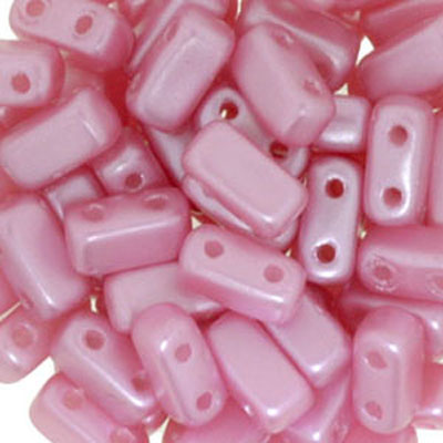 CMBK-340 - CzechMates brick beads - pastel pink